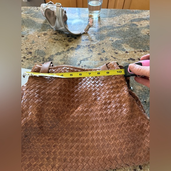 Valentina Brown Hobo Bag with Woven Texture and Slouchy Shape - Picture 12 of 14